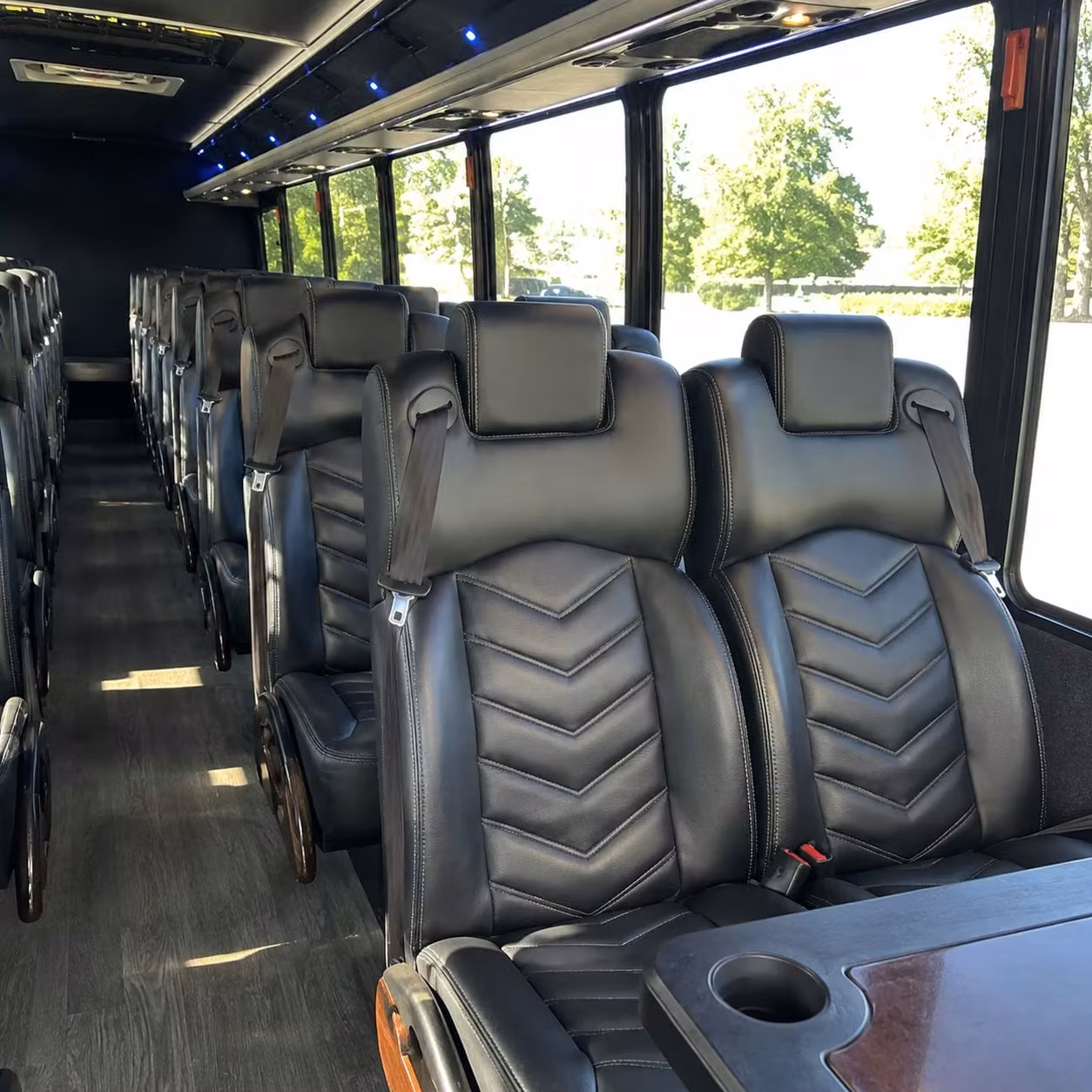 28 passenger minibus interior